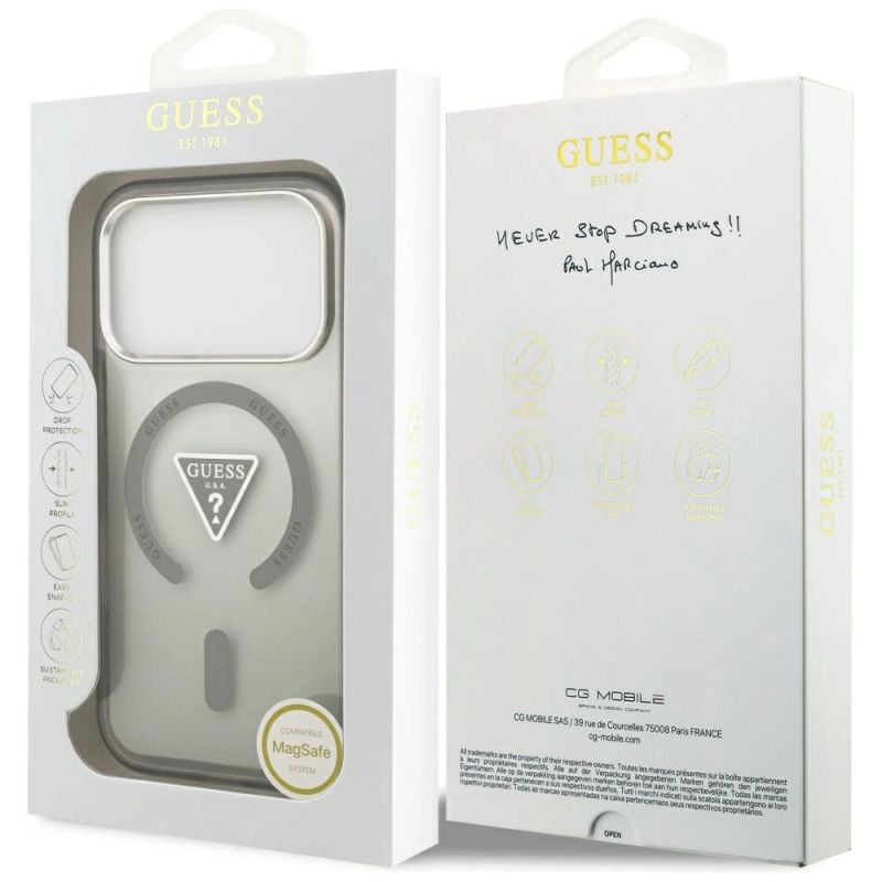 Etui Guess IML Gradient Triangle Logo MagSafe na iPhone 17 Pro Max - zielone - obrazek 8