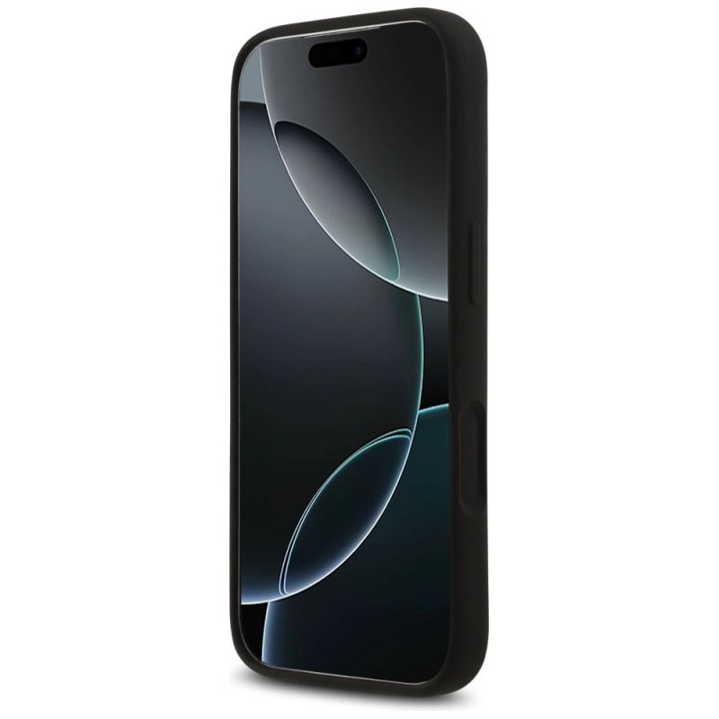 Etui Guess Silicone Big 4G Script na iPhone 17 Pro - czarne - obrazek 5