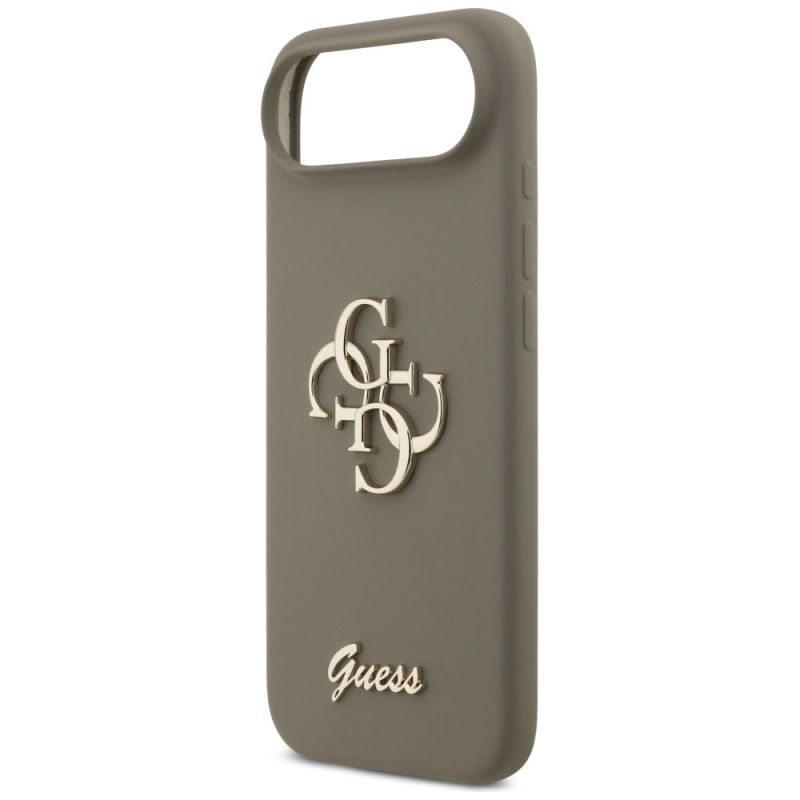 Etui Guess Silicone Big 4G Script na iPhone Air - brązowe - obrazek 6