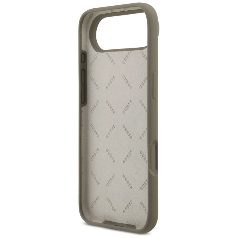 Etui Guess Silicone Big 4G Script na iPhone Air - brązowe - obrazek 7