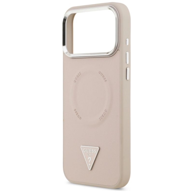 Etui Guess Triangle Logo MagSafe na iPhone 17 Pro - różowe - obrazek 6