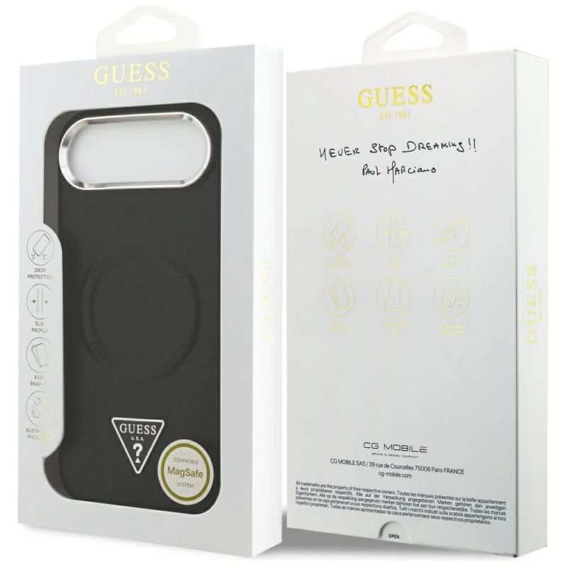 Etui Guess Triangle Logo MagSafe na iPhone Air - czarne - obrazek 8