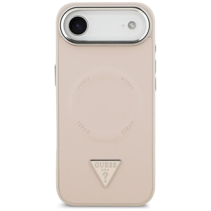 Etui Guess Triangle Logo MagSafe na iPhone Air - różowe - obrazek 3