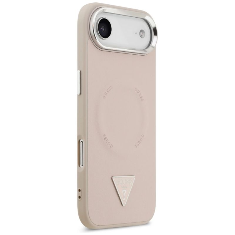 Etui Guess Triangle Logo MagSafe na iPhone Air - różowe - obrazek 4
