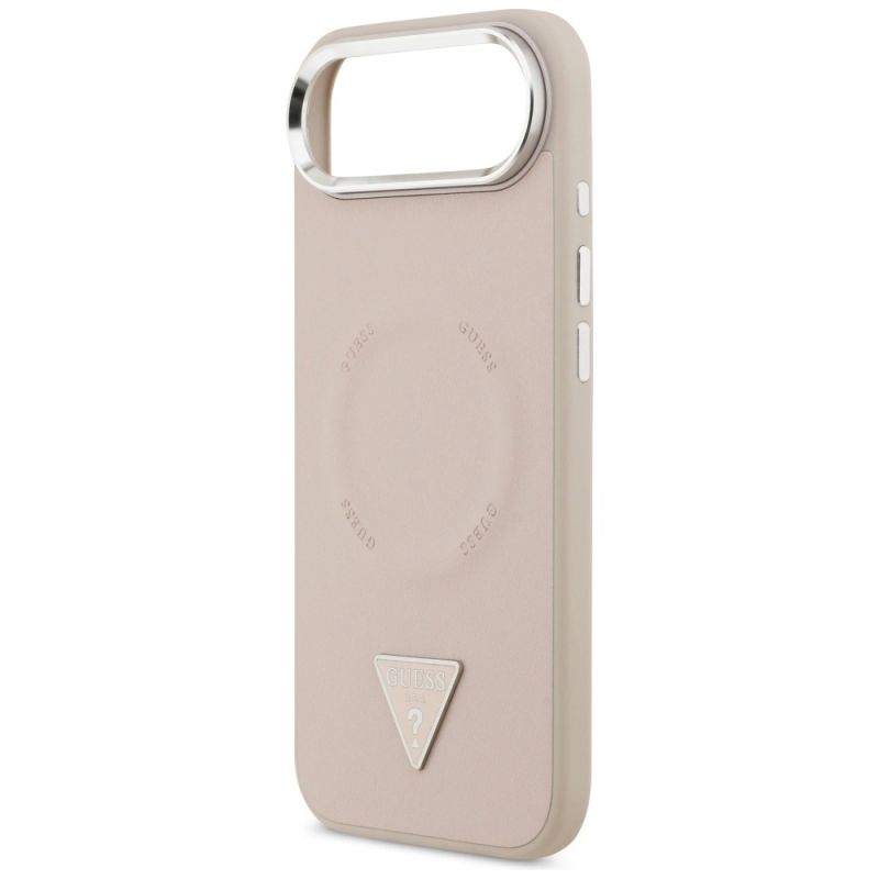 Etui Guess Triangle Logo MagSafe na iPhone Air - różowe - obrazek 6