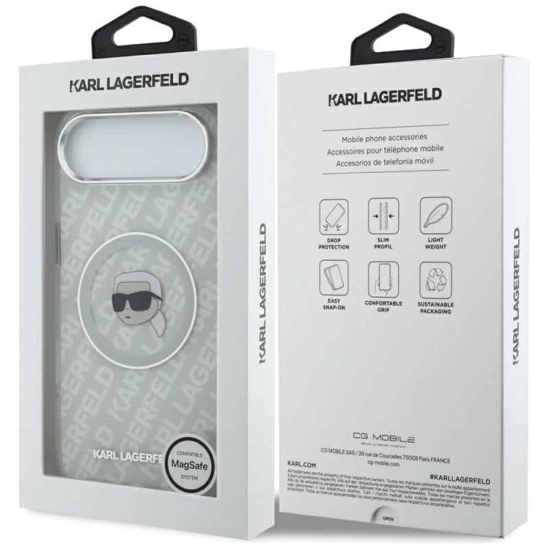 Etui Karl Lagerfeld IML Karl Head Logo MagSafe na iPhone Air -szare - obrazek 8