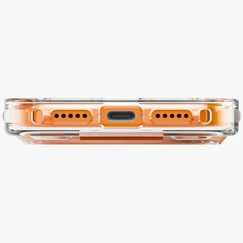 Etui UNIQ Heldro Air na iPhone 17 Pro Magclick Charging - pomarańczowe - obrazek 3