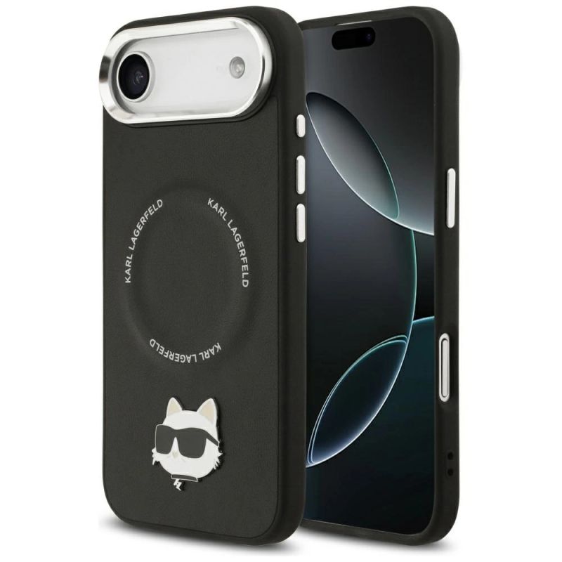 Etui Karl Lagerfeld Choupette Pin MagSafe do iPhone Air czarne