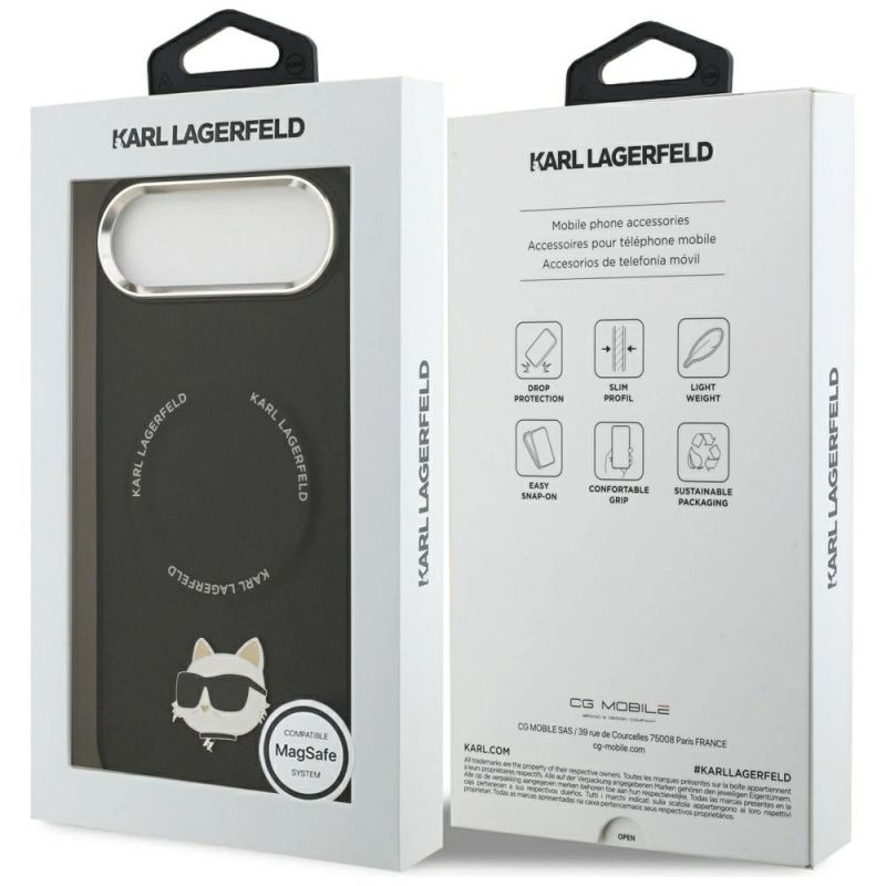 Etui Karl Lagerfeld Choupette Pin MagSafe do iPhone Air czarne - obrazek 8