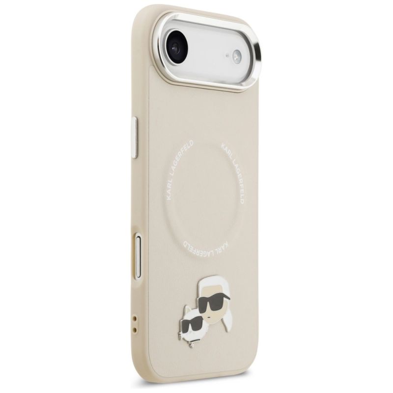 Etui Karl Lagerfeld Karl & Choupette Pins MagSafe do iPhone Air - beżowe - obrazek 4
