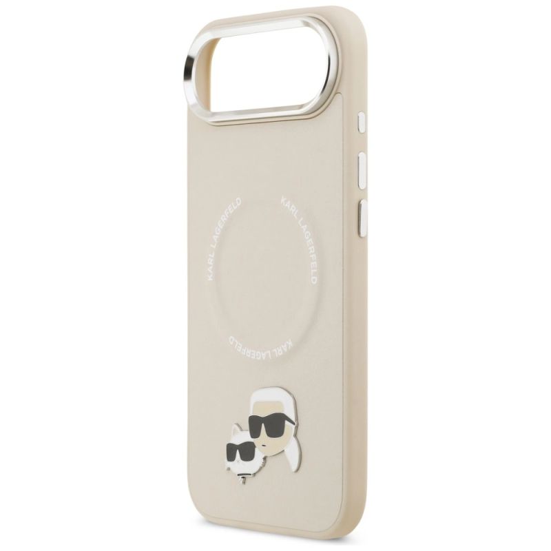 Etui Karl Lagerfeld Karl & Choupette Pins MagSafe do iPhone Air - beżowe - obrazek 6