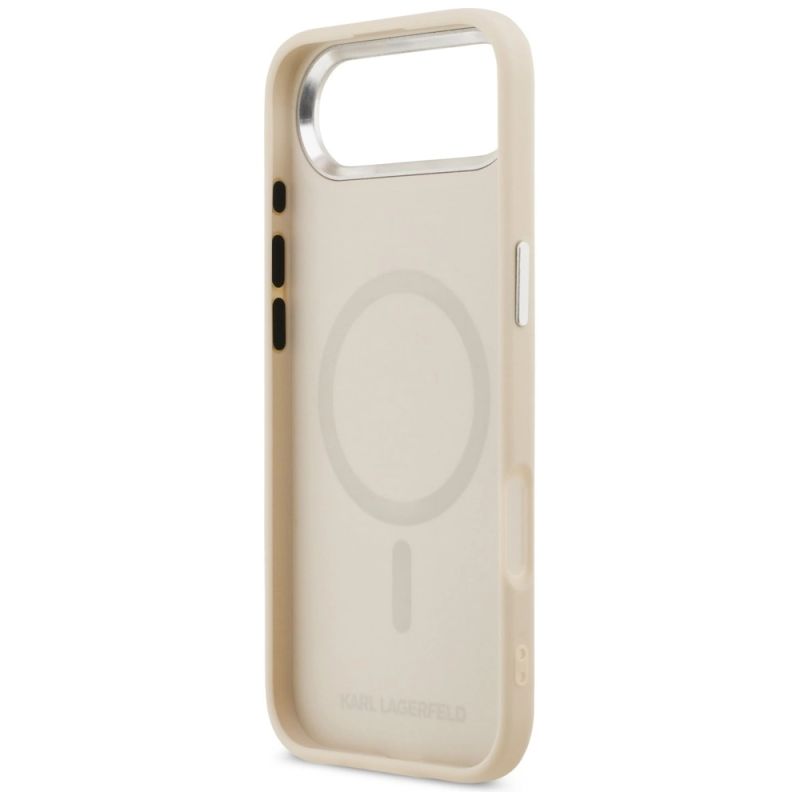 Etui Karl Lagerfeld Karl & Choupette Pins MagSafe do iPhone Air - beżowe - obrazek 7