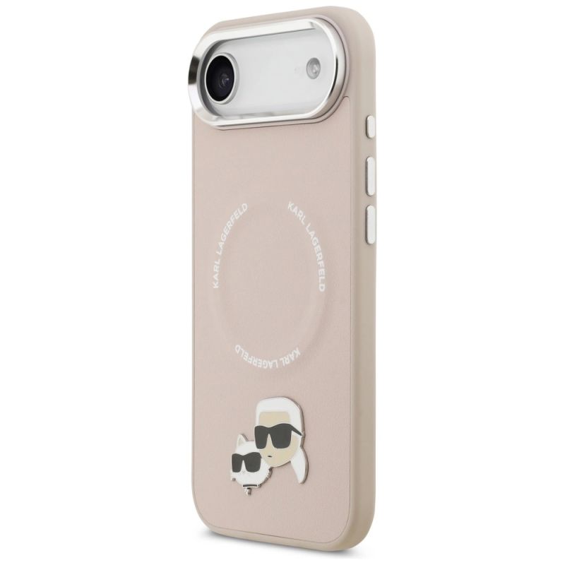 Etui Karl Lagerfeld Karl & Choupette Pins MagSafe do iPhone Air różowe - obrazek 2