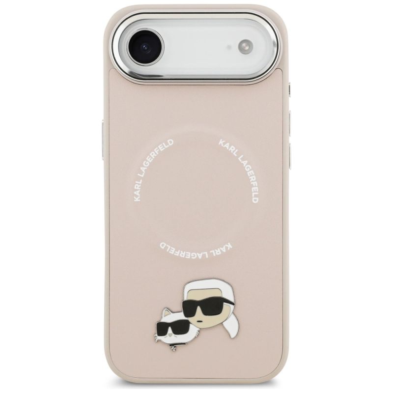 Etui Karl Lagerfeld Karl & Choupette Pins MagSafe do iPhone Air różowe - obrazek 3