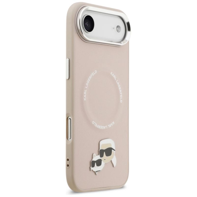 Etui Karl Lagerfeld Karl & Choupette Pins MagSafe do iPhone Air różowe - obrazek 4