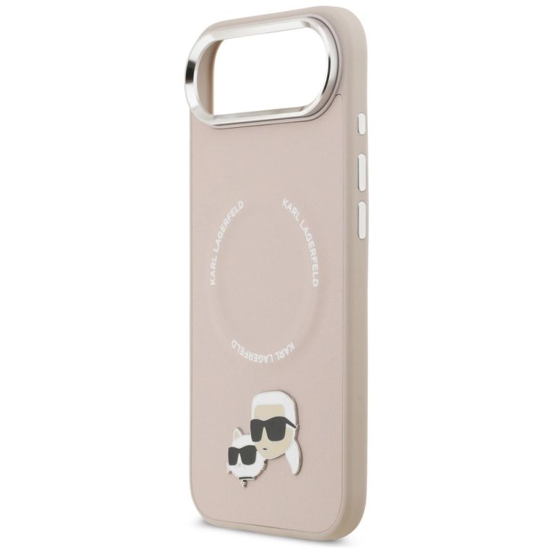 Etui Karl Lagerfeld Karl & Choupette Pins MagSafe do iPhone Air różowe - obrazek 6