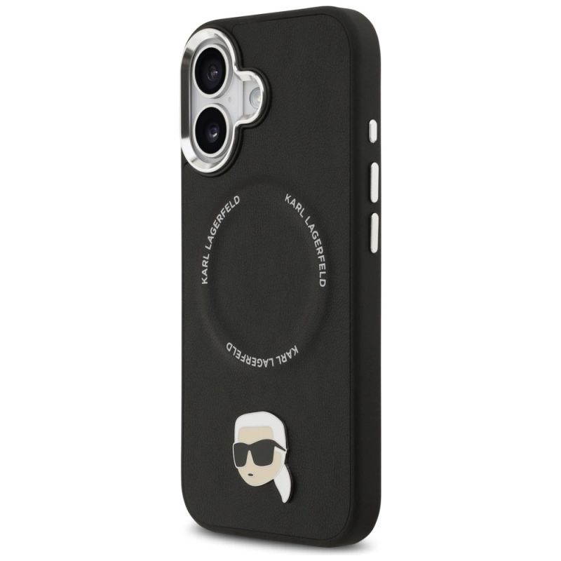 Etui Karl Lagerfeld Karl Pin MagSafe do iPhone 17 - czarne - obrazek 2