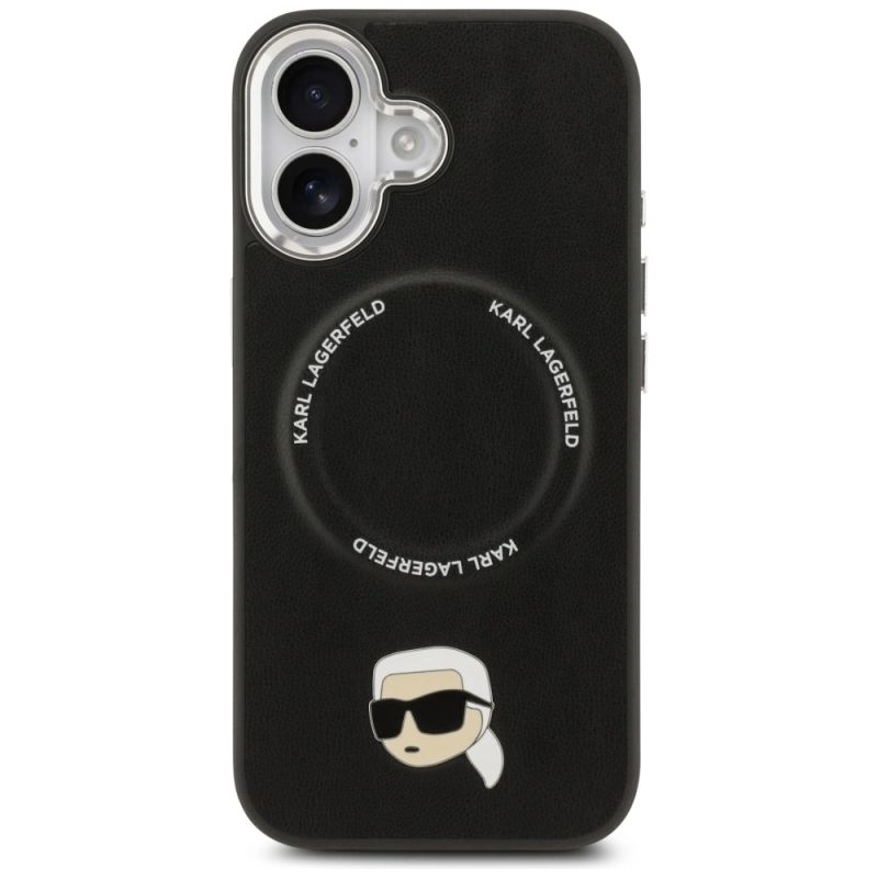 Etui Karl Lagerfeld Karl Pin MagSafe do iPhone 17 - czarne - obrazek 3