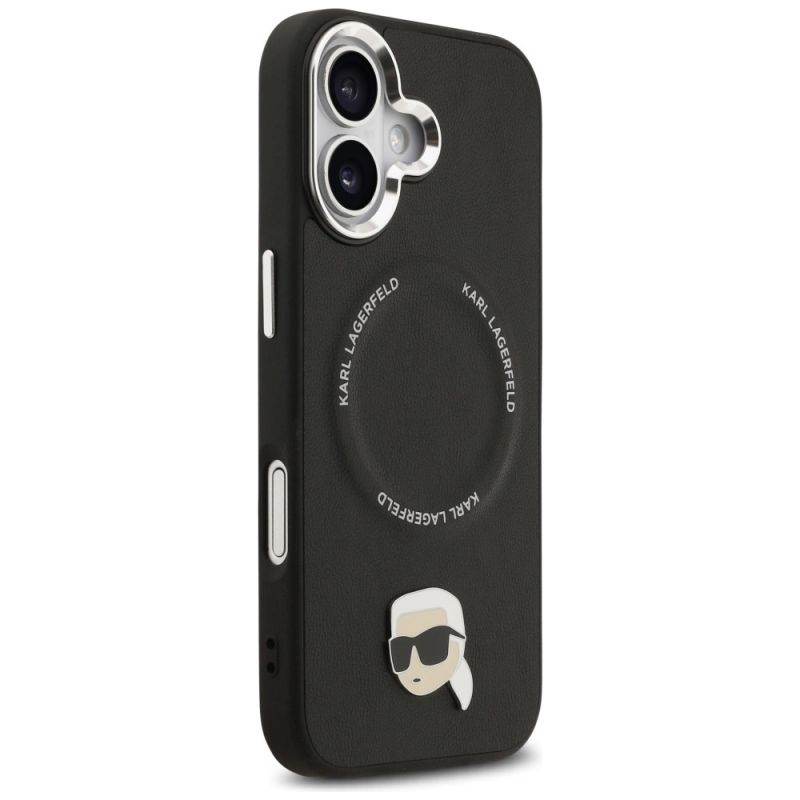 Etui Karl Lagerfeld Karl Pin MagSafe do iPhone 17 - czarne - obrazek 4