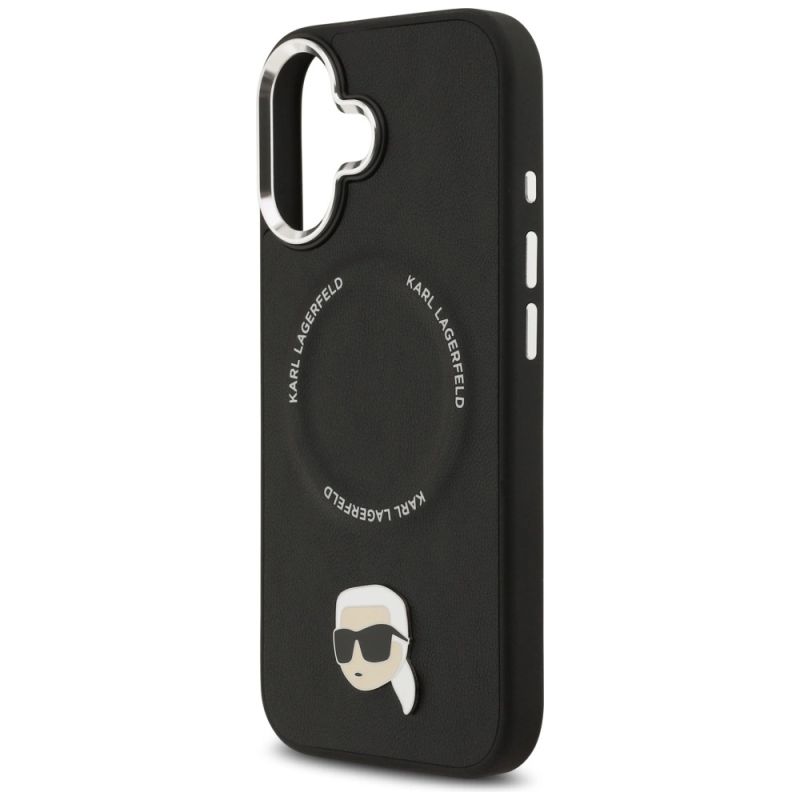 Etui Karl Lagerfeld Karl Pin MagSafe do iPhone 17 - czarne - obrazek 6