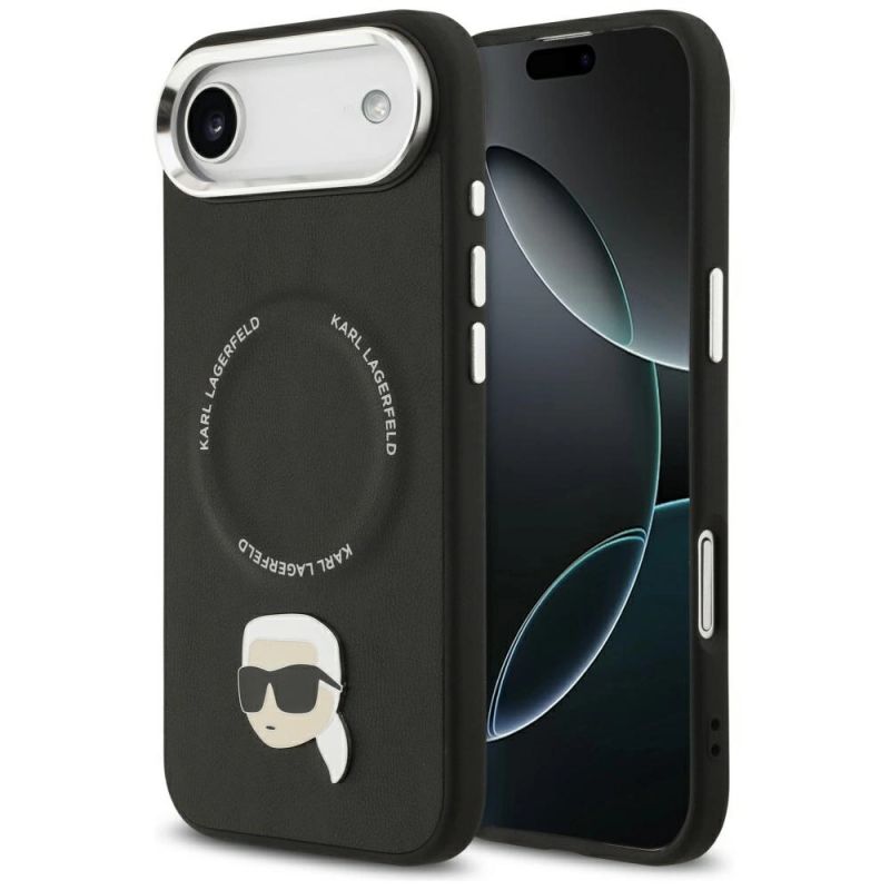 Etui Karl Lagerfeld Karl Pin MagSafe do iPhone Air - czarne