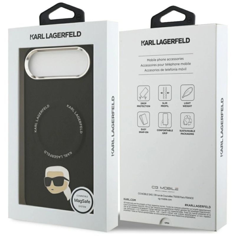 Etui Karl Lagerfeld Karl Pin MagSafe do iPhone Air - czarne - obrazek 8