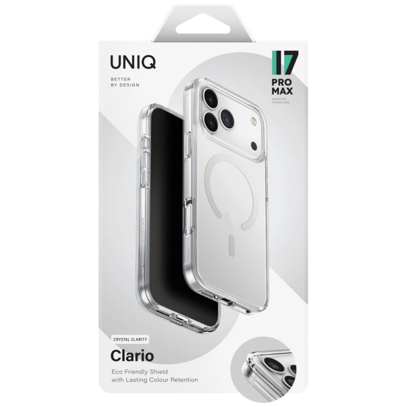 Etui UNIQ Clario Magclick Charging na iPhone 17 Pro Max - przezroczyste - obrazek 6