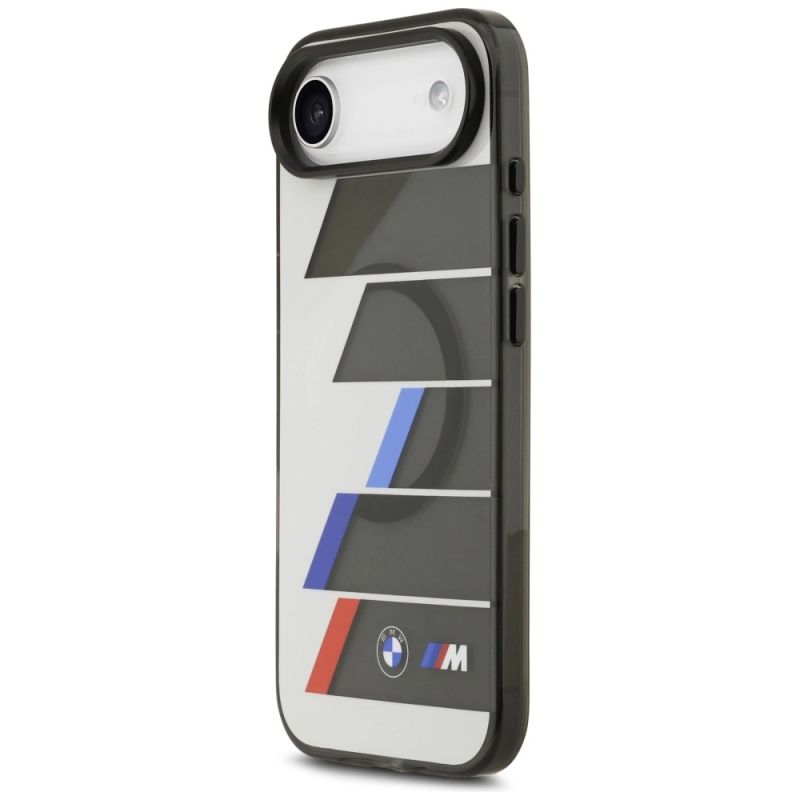 Etui BMW M IML Metal Buttons Tricolor Lines MagSafe na iPhone Air - szare - obrazek 2
