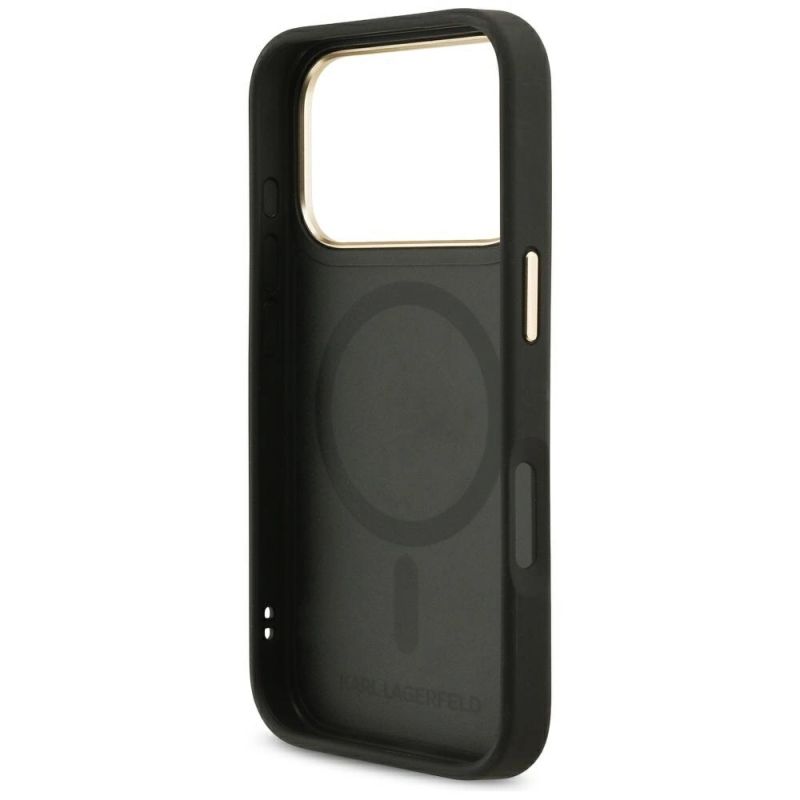 Etui Karl Lagerfeld Big Strap Karl Metal Logo MagSafe na iPhone 17 Pro - czarne - obrazek 7