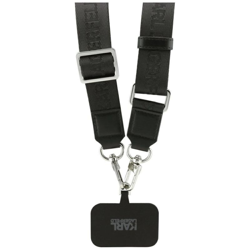 Etui Karl Lagerfeld Big Strap Karl Metal Logo MagSafe na iPhone 17 Pro - czarne - obrazek 9