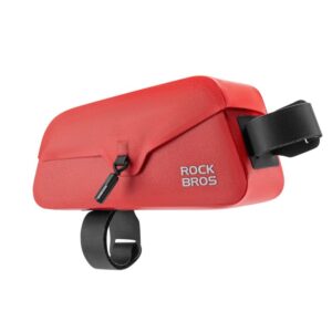 Torba rowerowa Rockbros 30120122004 na ramę wodoodporna z magnetycznym zapięciem 0,9L - czerwona