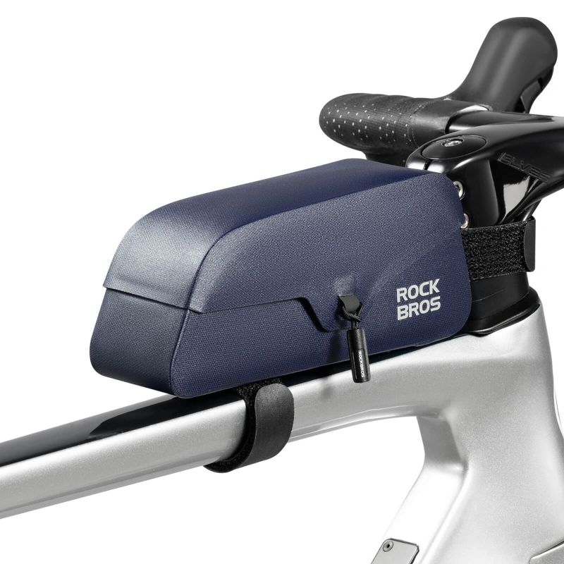Torba rowerowa Rockbros 30120122006 na ramę wodoodporna z magnetycznym zapięciem 0,9L - niebieska - obrazek 2