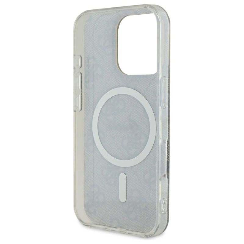 Etui Guess IML 4G MagSafe na iPhone 16 Pro - brązowe - obrazek 6