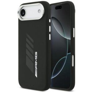 Etui AMG Silicone Oversize Rhombs MagSafe na iPhone Air - czarne