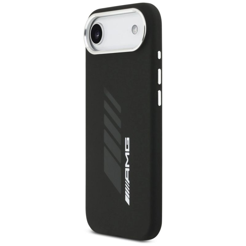 Etui AMG Silicone Oversize Rhombs MagSafe na iPhone Air - czarne - obrazek 2
