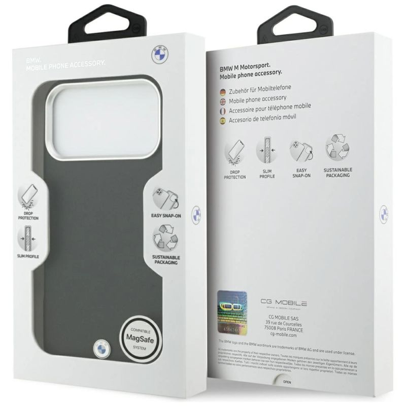 Etui BMW Sign Full Wrapped Metal MagSafe na iPhone 17 Pro Max - czarne - obrazek 8