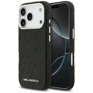 Etui Karl Lagerfeld FW Stamped Karl MagSafe na iPhone 17 Pro - czarne