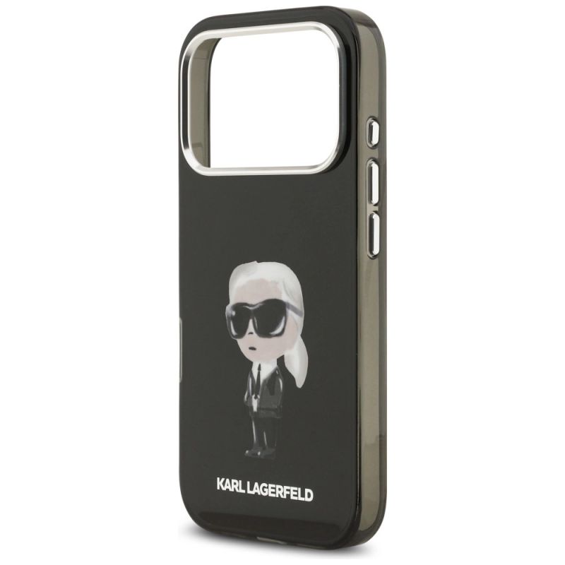 Etui Karl Lagerfeld IML Aquarelle Karl & Logo MagSafe na iPhone 17 Pro - czarne - obrazek 6
