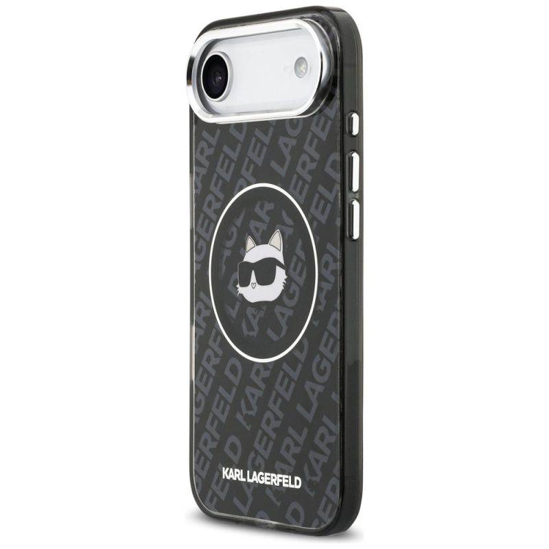 Etui Karl Lagerfeld IML Choupette Head Logo MagSafe na iPhone Air - czarne - obrazek 2