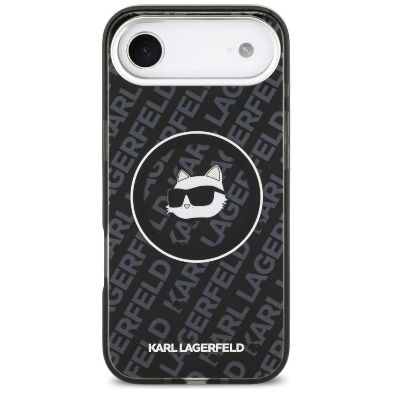 Etui Karl Lagerfeld IML Choupette Head Logo MagSafe na iPhone Air - czarne - obrazek 3