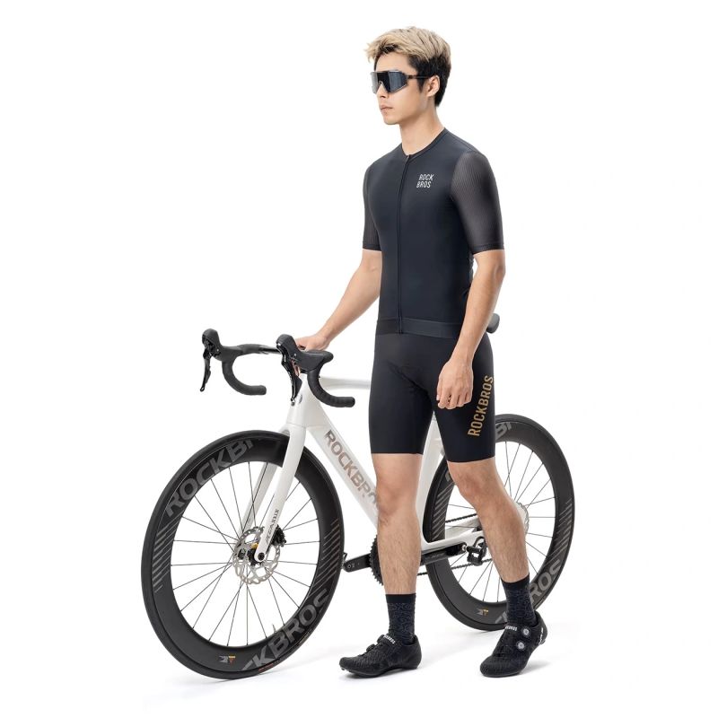 Koszulka rowerowa Rockbros 15200025 z krótkim rękawem rozmiar XXL - czarna - obrazek 5