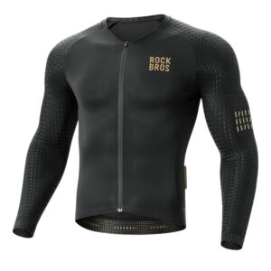 Koszulka rowerowa Rockbros YDCX008 Diamond z długim rękawem rozmiar S - czarna