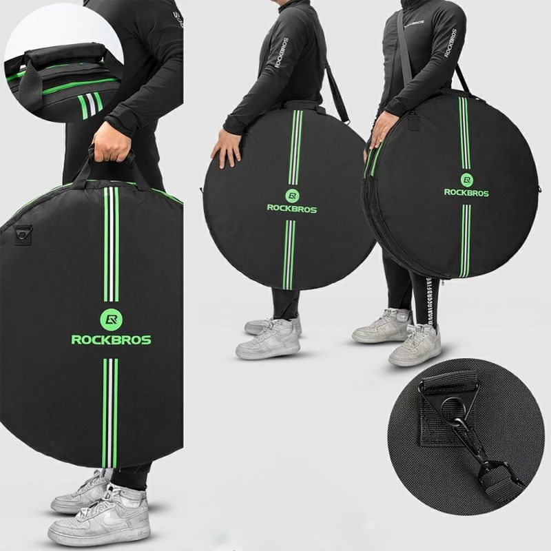 Pokrowiec transportowy Rockbros D40 na koło ø74cm - czarny - obrazek 7
