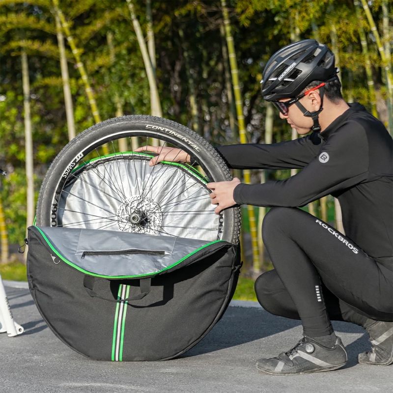 Pokrowiec transportowy Rockbros D40 na koło ø74cm - czarny - obrazek 9