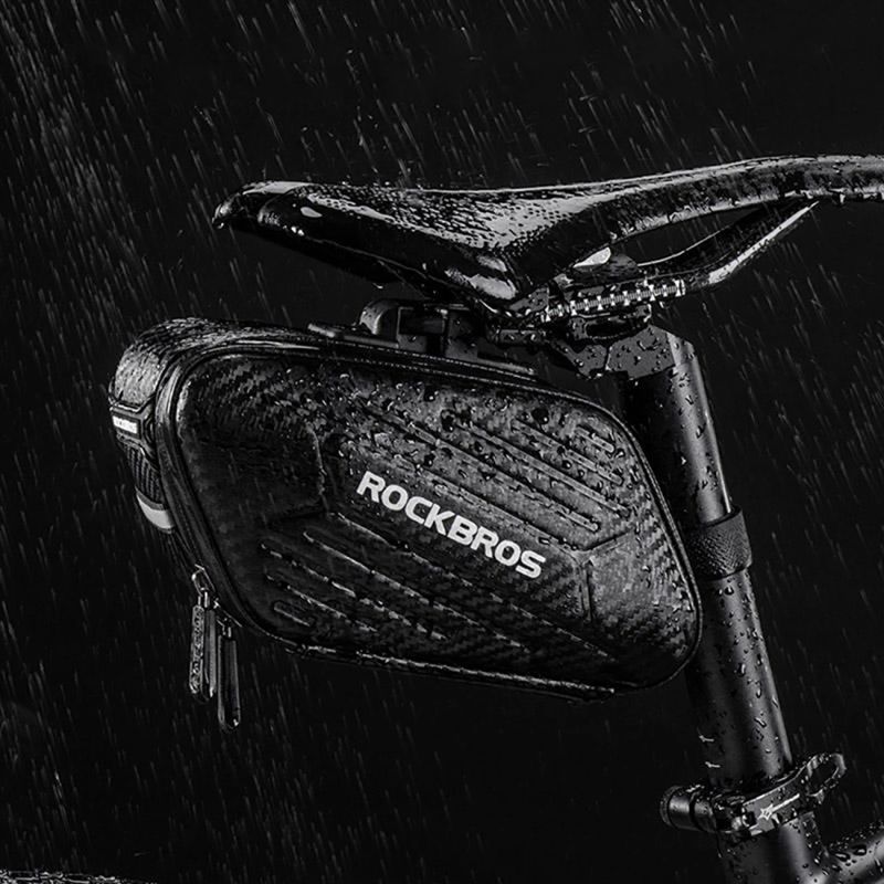 Torba rowerowa Rockbros B59 podsiodłowa 1,5L - czarna - obrazek 4