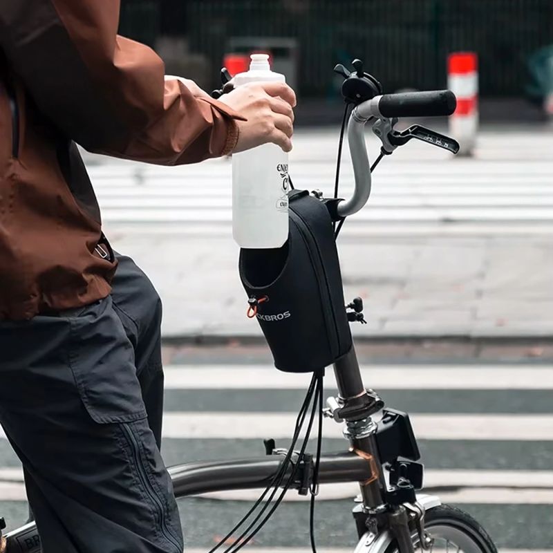 Torba rowerowa Rockbros P002 na kierownicę kompatybilna z hulajnogami i miejskimi rowerami składanymi 1.5L - czarna - obrazek 2