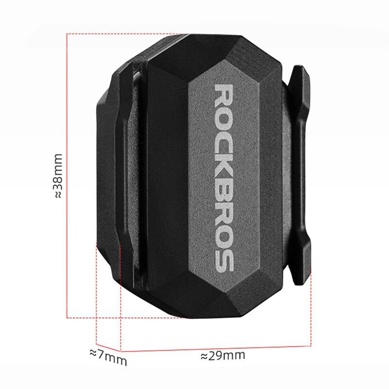 Czujnik prędkości lub kadencji 2w1 Rockbros C3 ANT+ / Bluetooth - czarny - obrazek 4