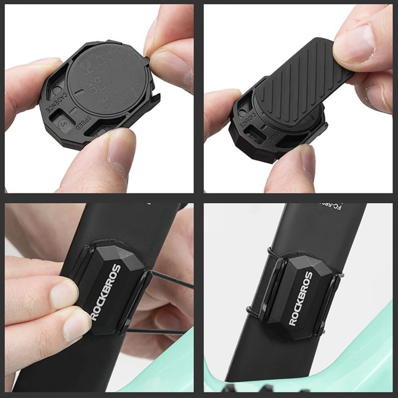 Czujnik prędkości lub kadencji 2w1 Rockbros C3 ANT+ / Bluetooth - czarny - obrazek 10
