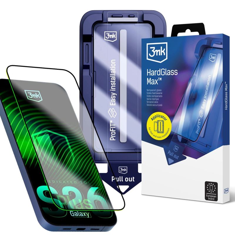 Szkło hartowane 3mk HardGlass Max na Samsung Galaxy S26+