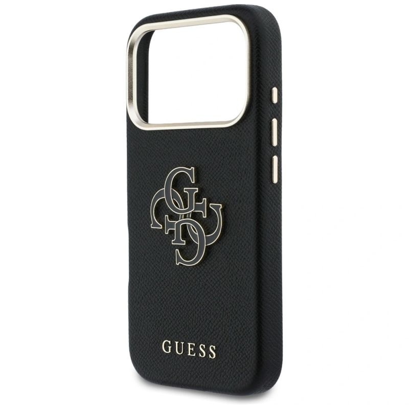 Etui Guess FW Resin Logo na iPhone 17 Pro - czarne - obrazek 6